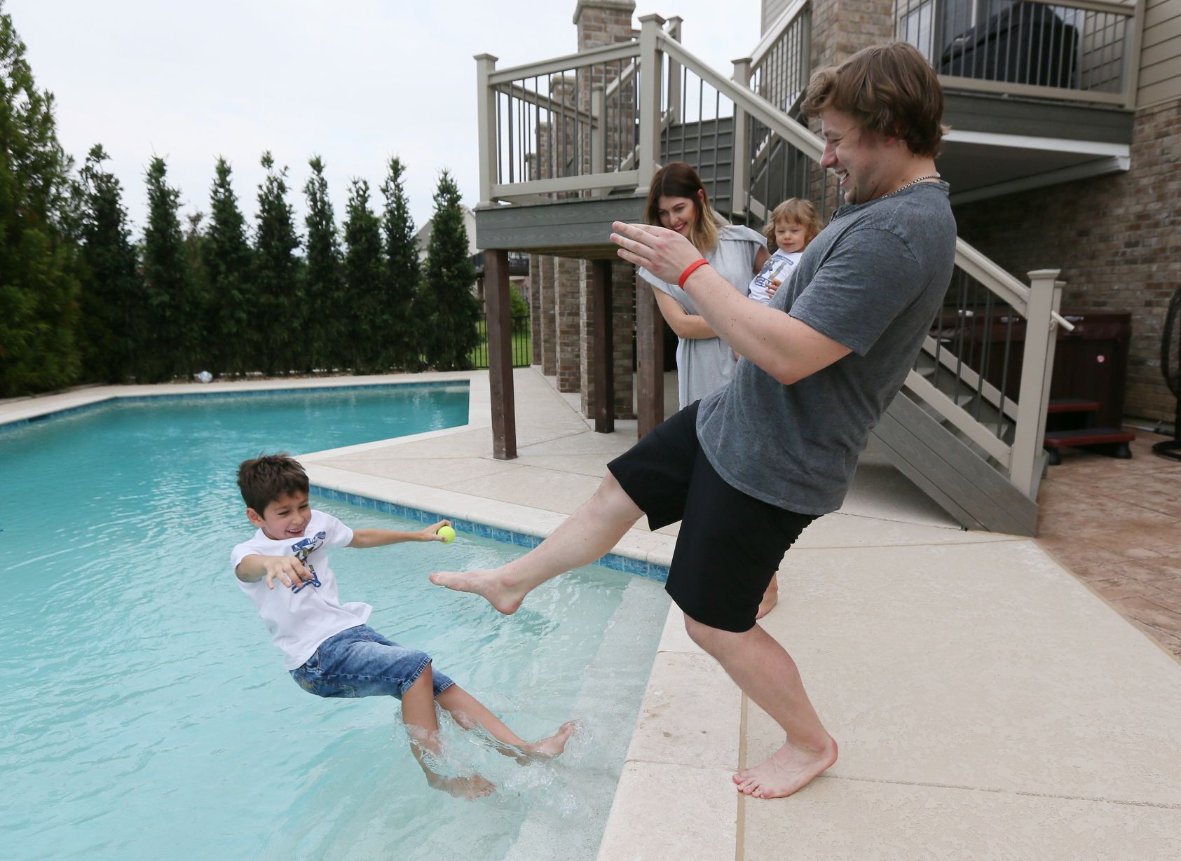 St. Louis Blues forward Vladimir Tarasenko and his family